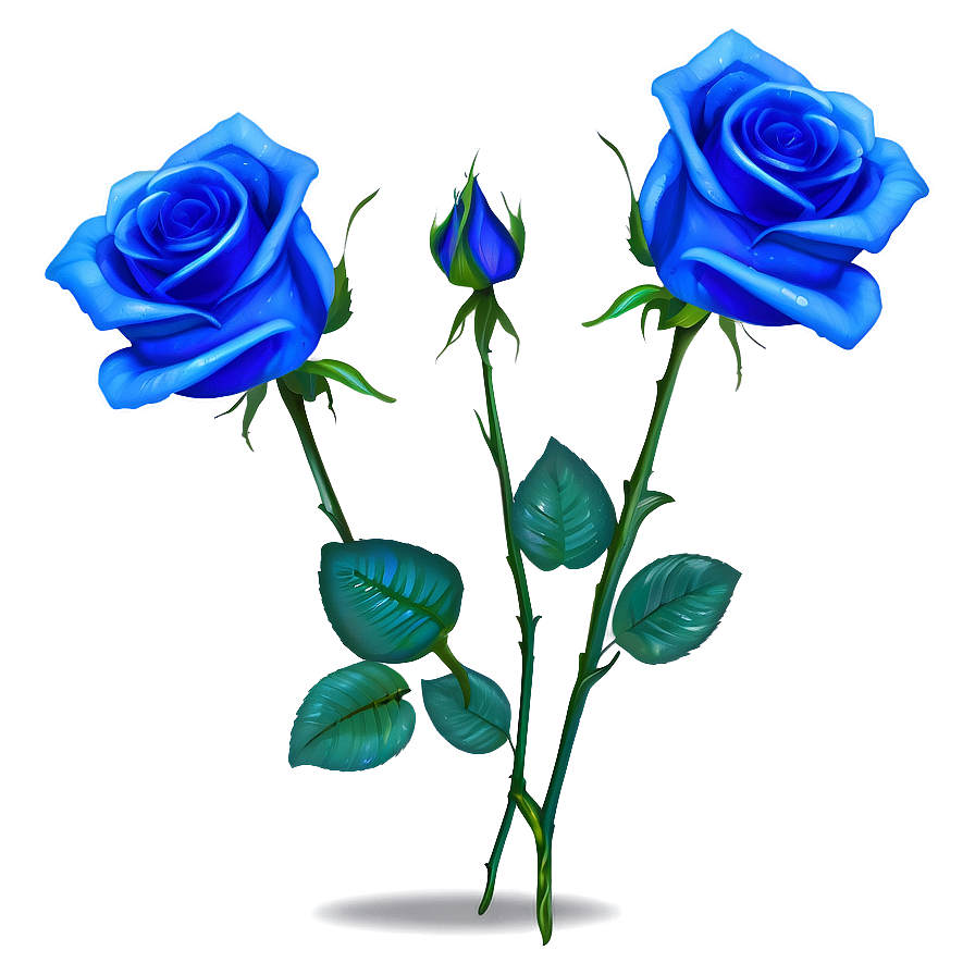 Blue Roses Fantasy Png 21