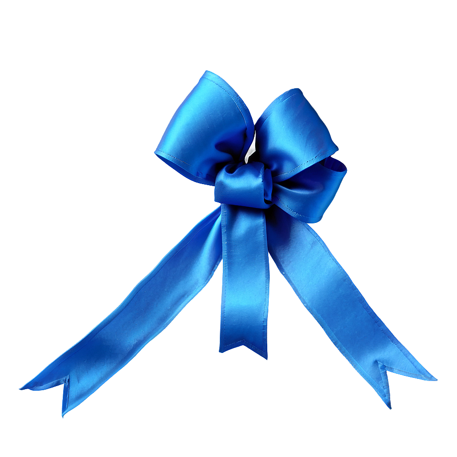 Blue Satin Bow Png 05042024