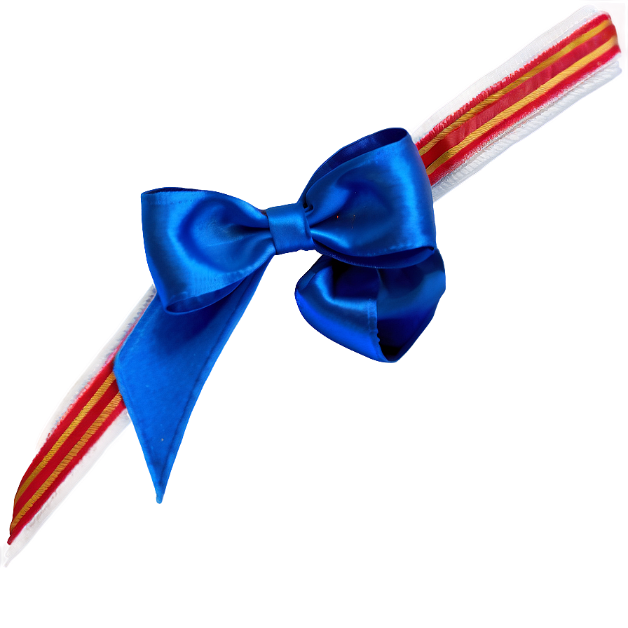 Blue Satin Bow Png Odb