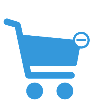 Blue Shopping Cart Icon