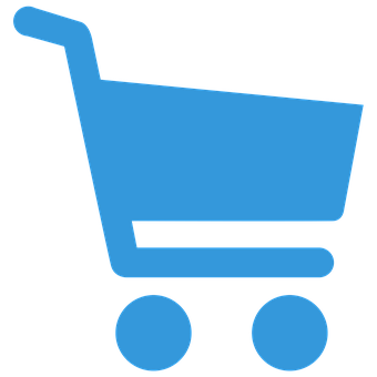 Blue Shopping Cart Icon