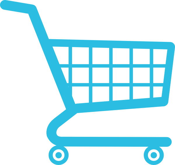 Blue Shopping Cart Icon