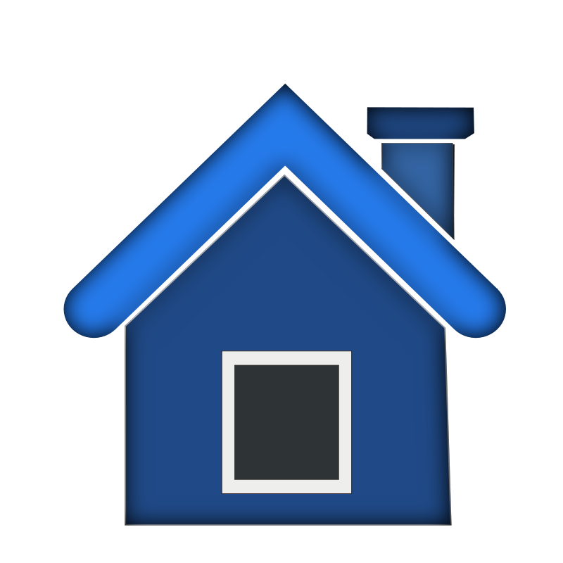 Blue Simple Home Icon