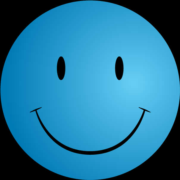 Blue Smiley Face Graphic