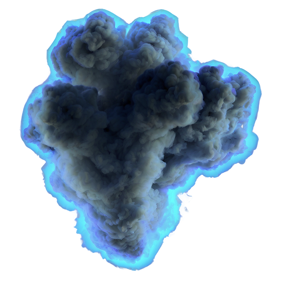 Blue Smoke Cloud Png 05232024