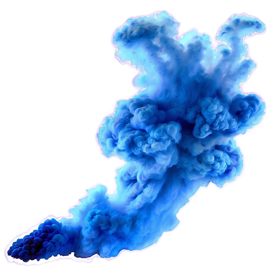 Blue Smoke Explosion Png 37