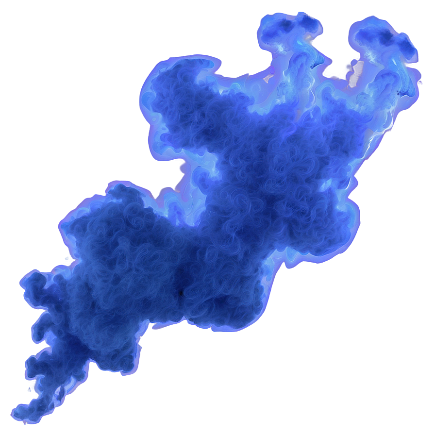 Blue Smoke Frame Png Oka