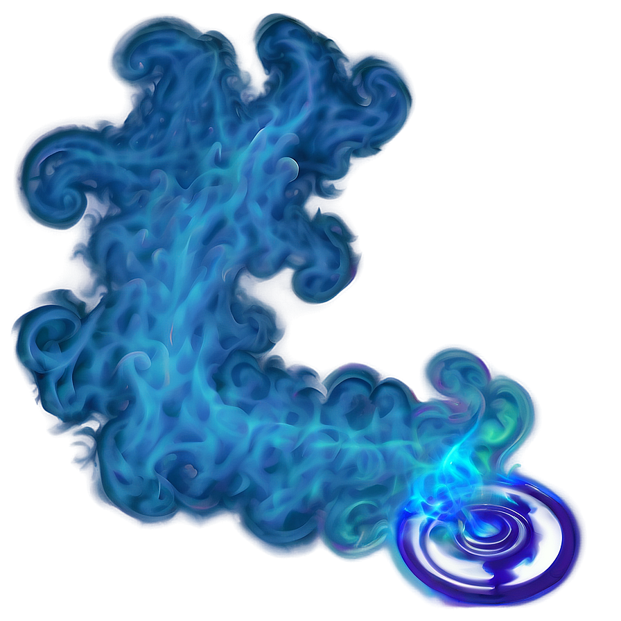 Blue Smoke Magic Png 89