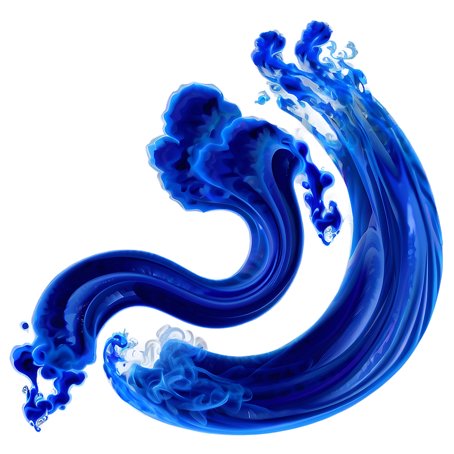 Blue Smoke Wave Png Ixc89