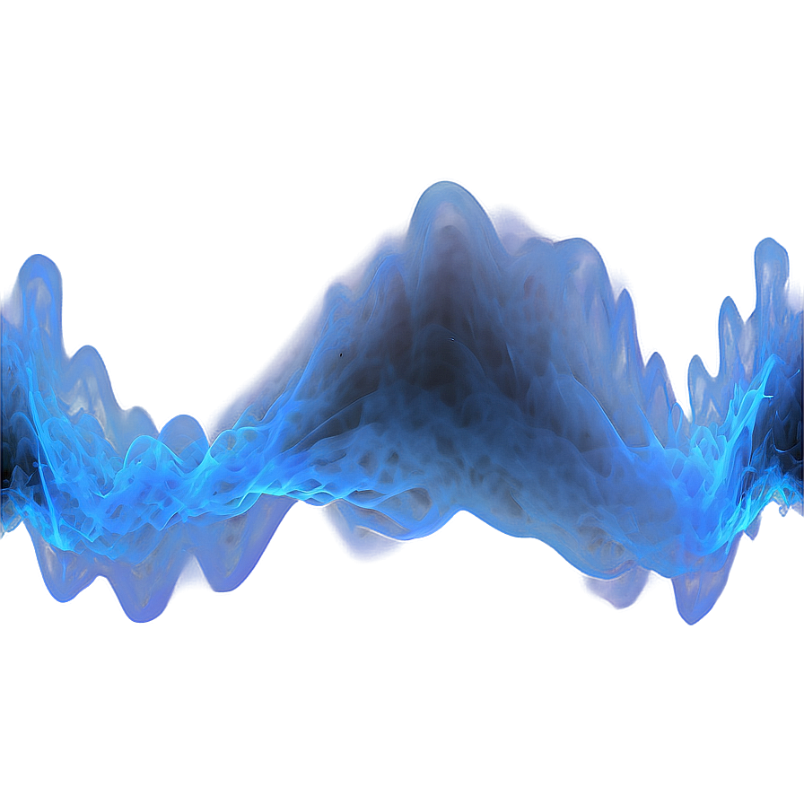 Blue Smoke Waveform Png Las