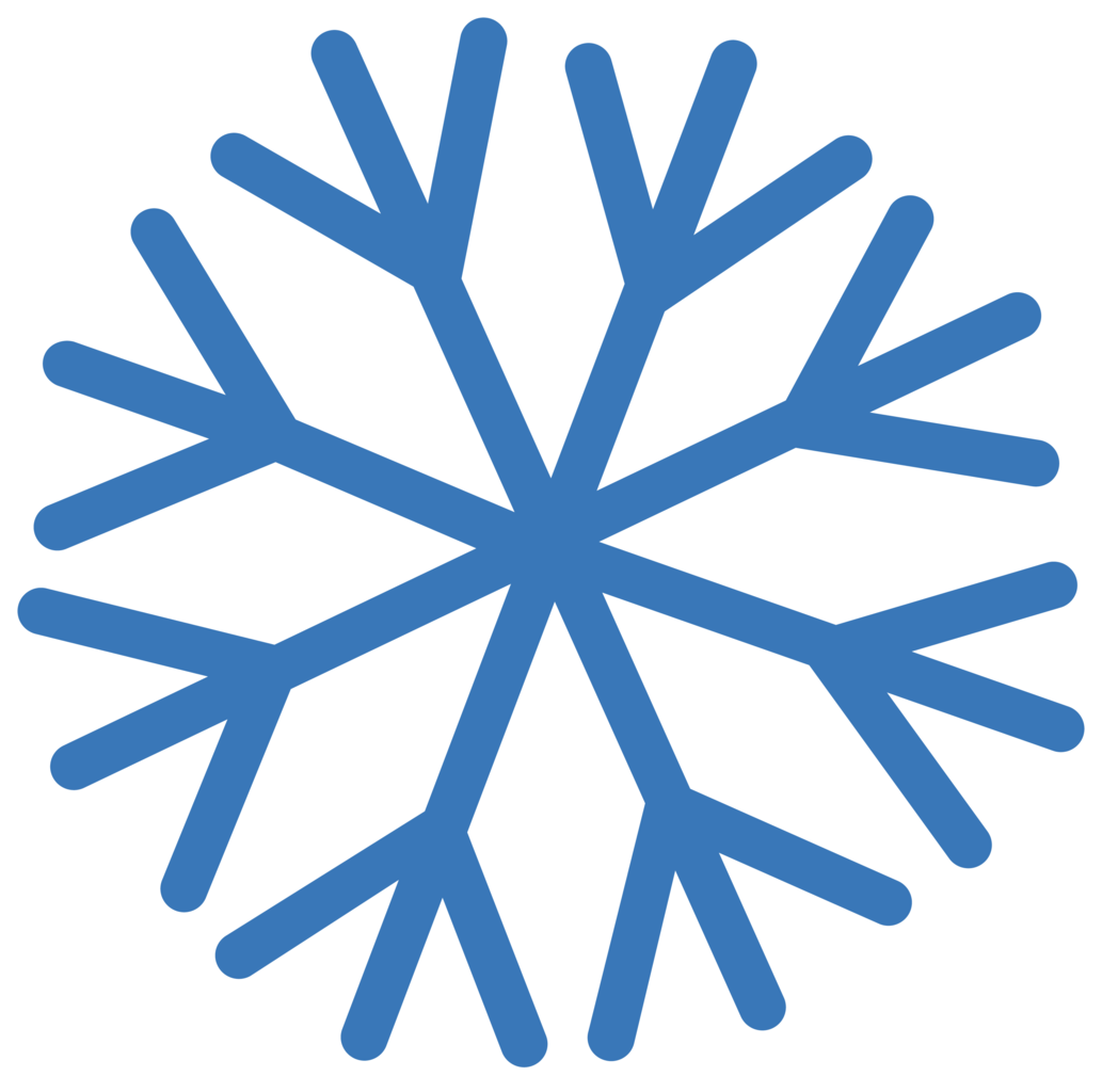 Blue Snowflake Graphic