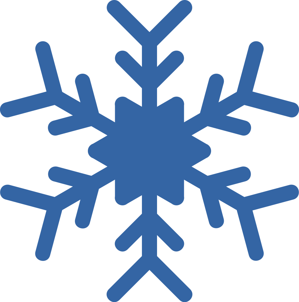 Blue Snowflake Graphic