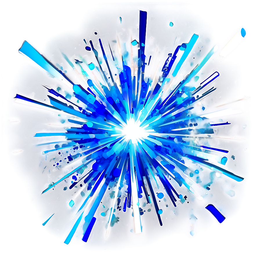 Blue Sparkle Explosion Png Ufv95