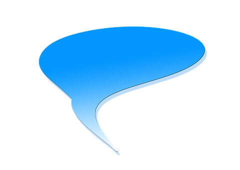 Blue Speech Bubble Icon