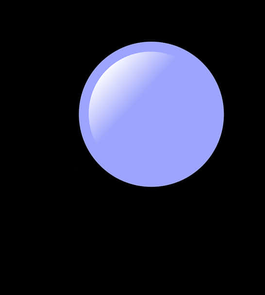 Blue Sphere Black Background