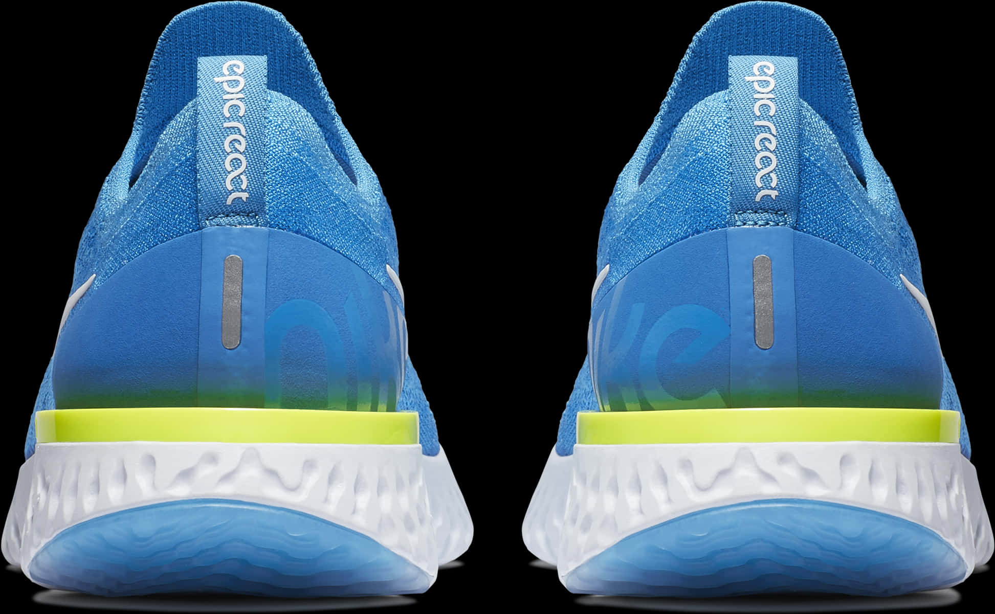 Blue Sport Shoes Rear View