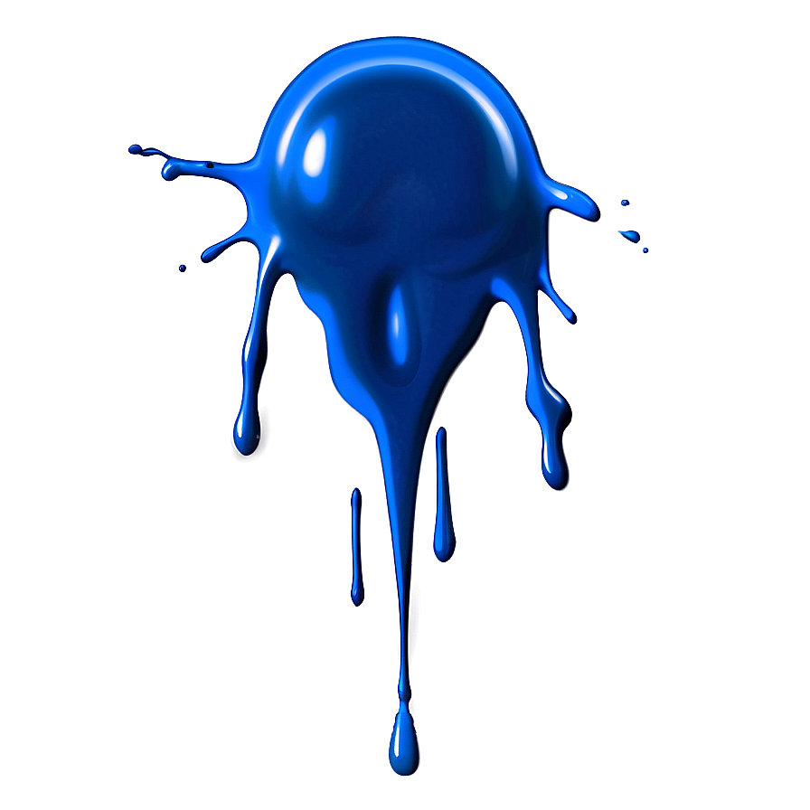 Blue Spray Paint Drip Png Ikj