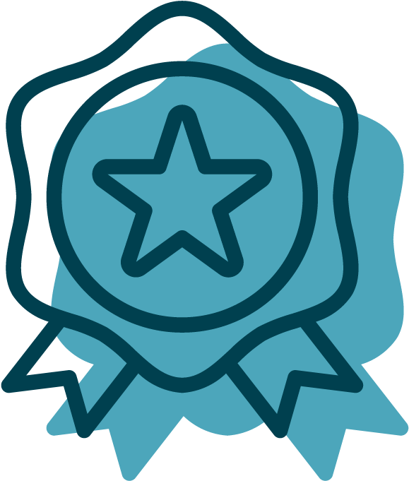 Blue Star Achievement Badge