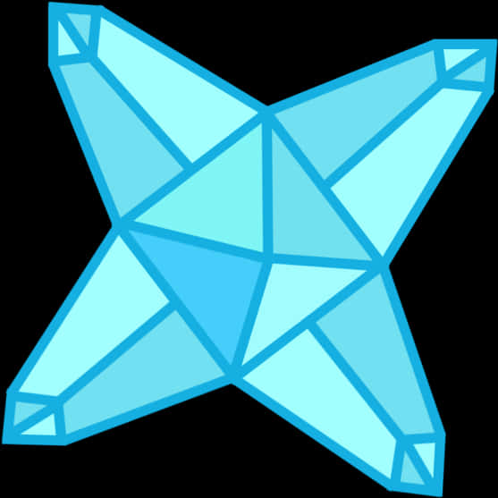 Blue Star Crystal Illustration