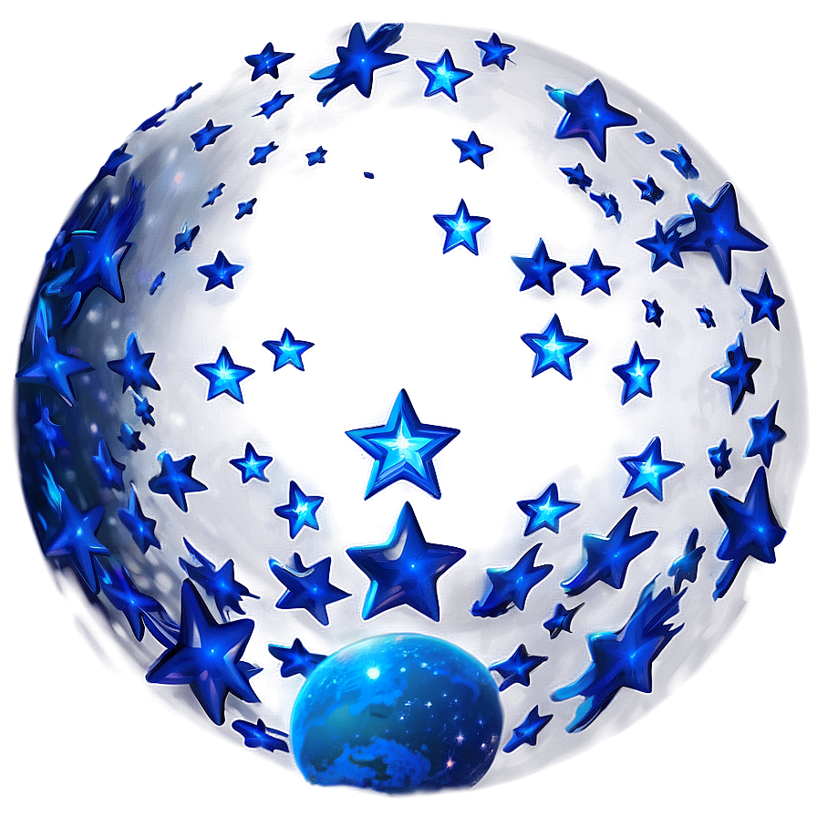 Blue Stars Galaxy Png 06252024