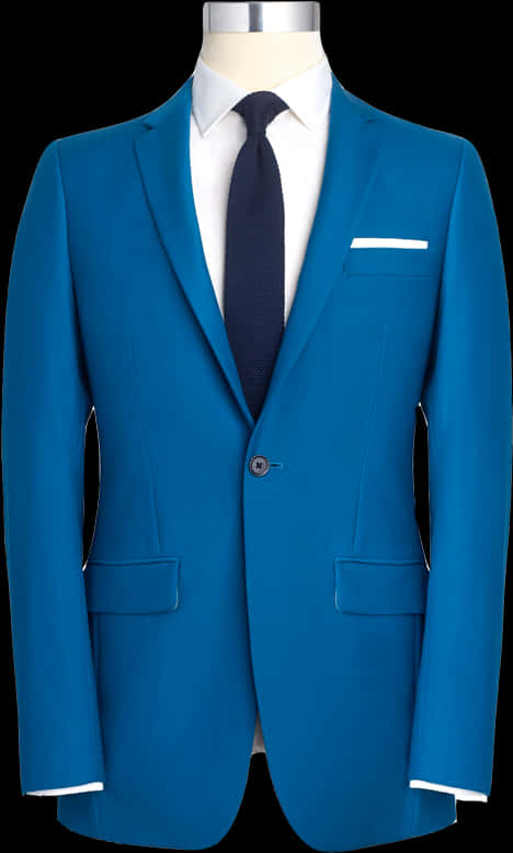 Blue Suit Formal Attire