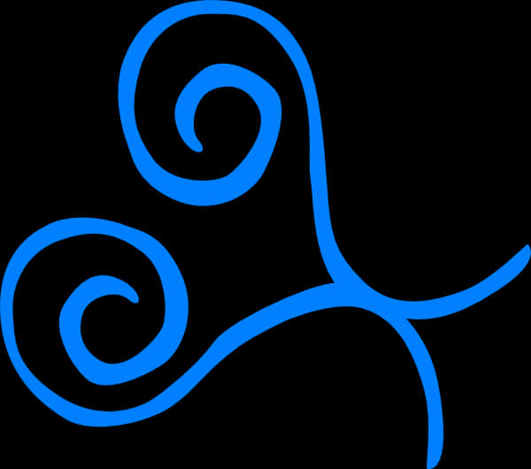 Blue Swirls Graphic