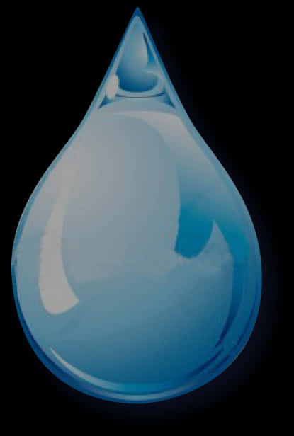 Blue Tear Drop Artwork