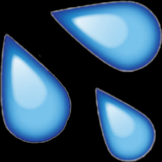 Blue_ Tear_ Drops_ Vector_ Graphic