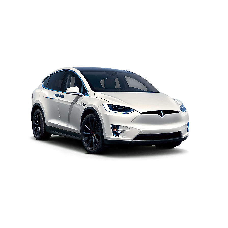 Blue Tesla Model X Dynamic Png 06282024