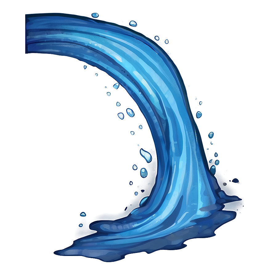 Blue Tidal Wave Png 06262024