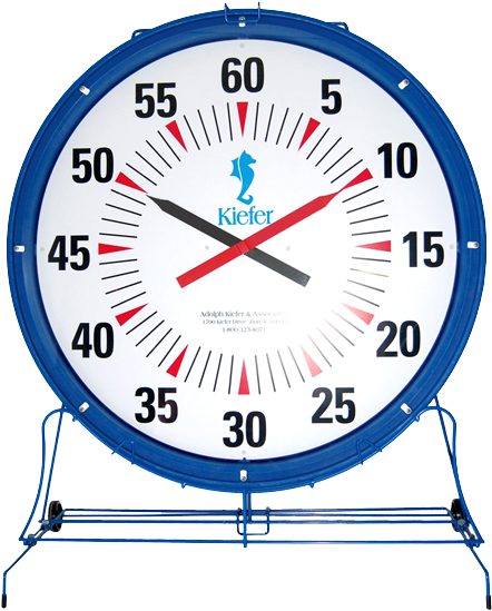 Blue Trimmed Pace Clock Image