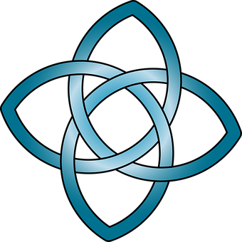 Blue_ Triquetra_ Knot_ Vector