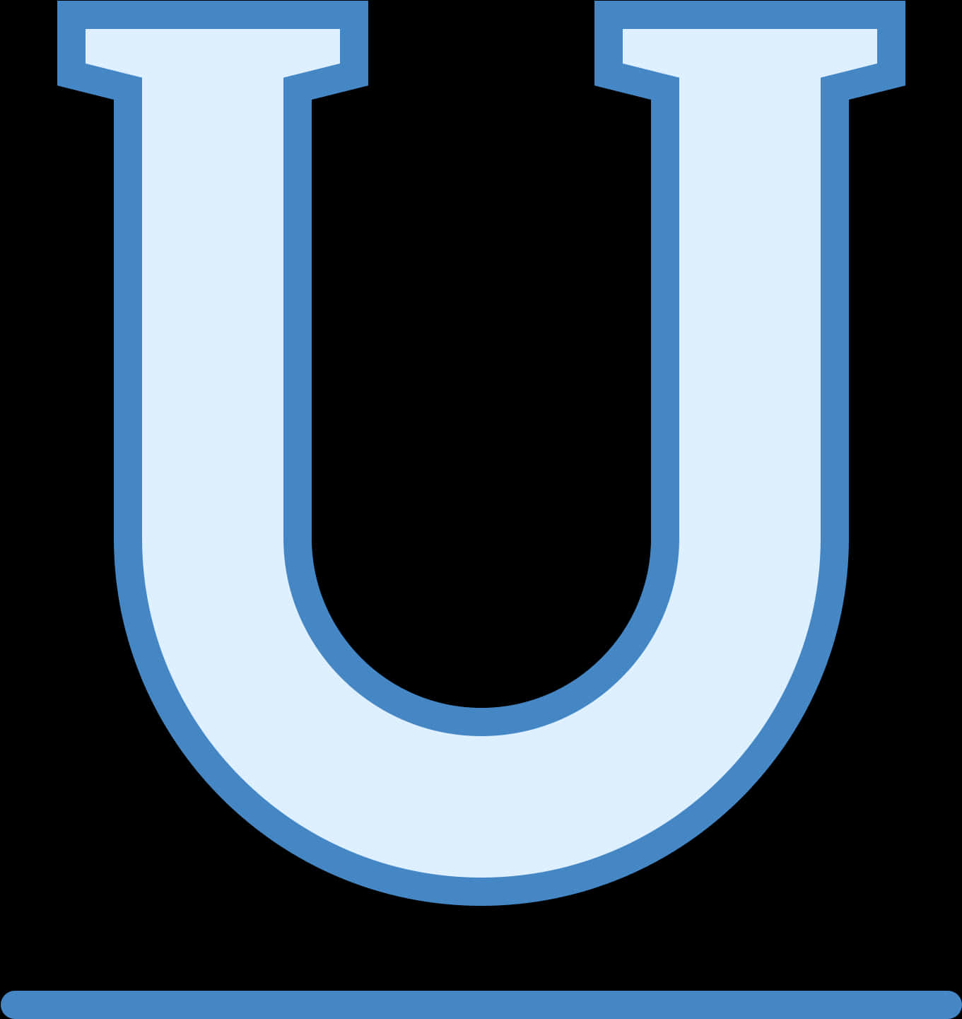 Blue_ Underline_ Letter