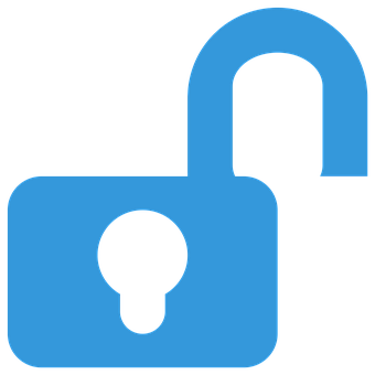 Blue_ Unlocked_ Padlock_ Icon