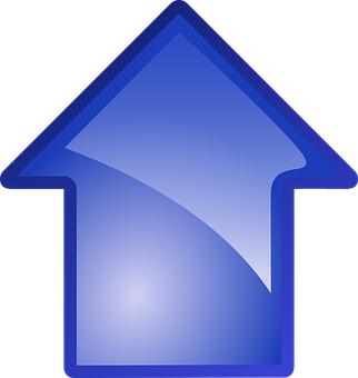 Blue Upward Arrow Icon