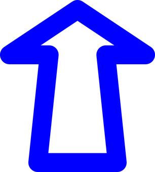 Blue Upward Arrow