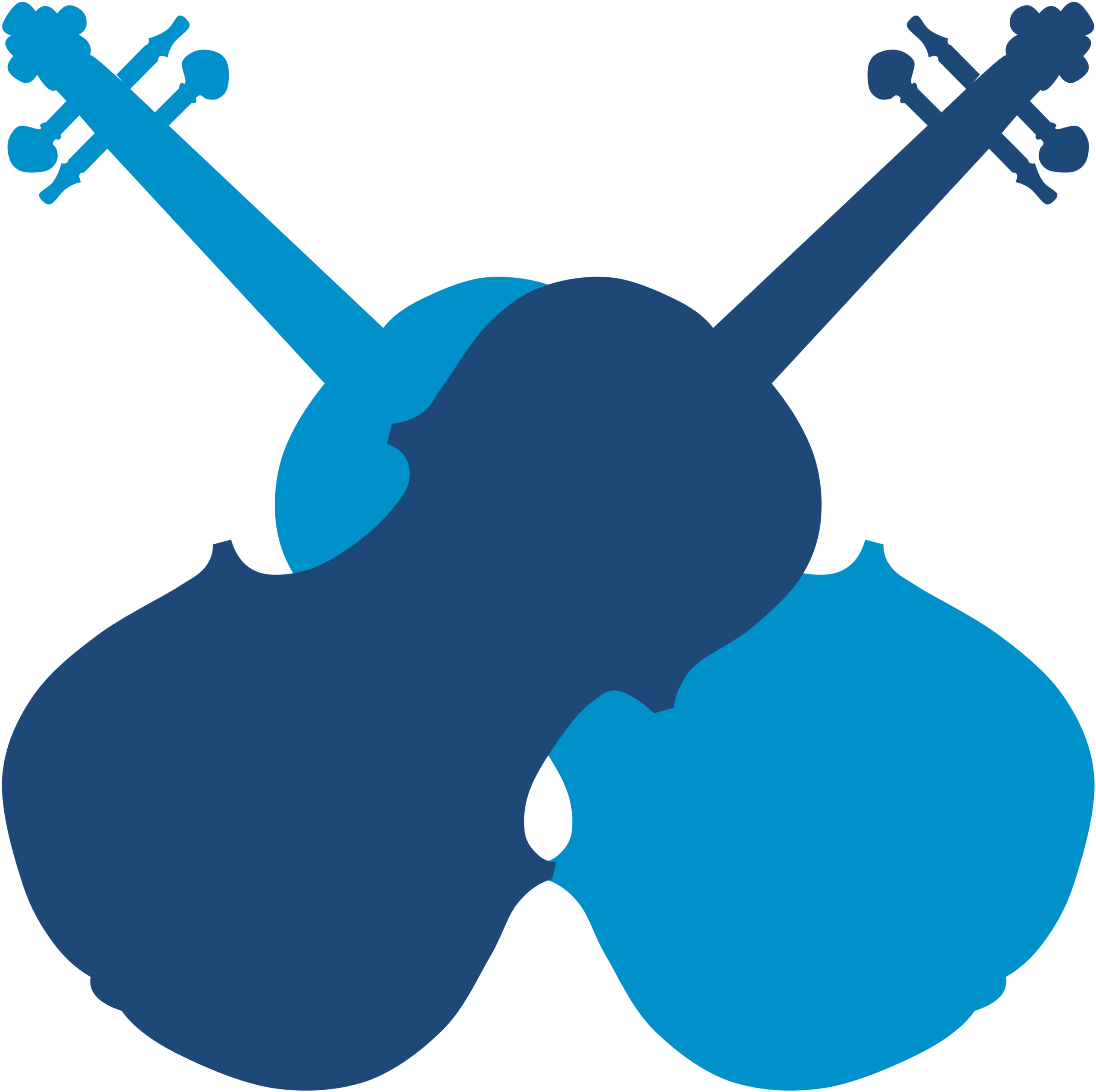 Blue Violin Clipart