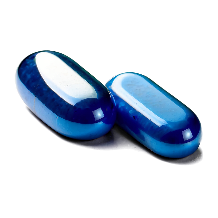 Blue Vitamin Pill Png 55