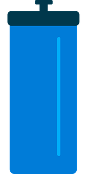 Blue Water Bottle Vector