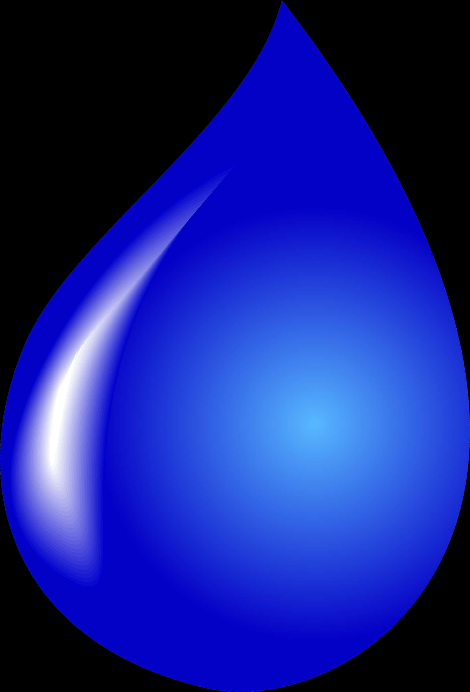 Blue Water Drop Graphic