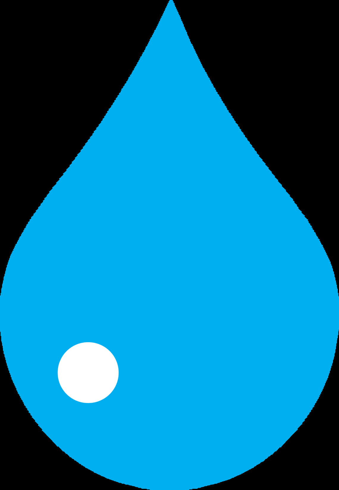 Blue Water Drop Graphic