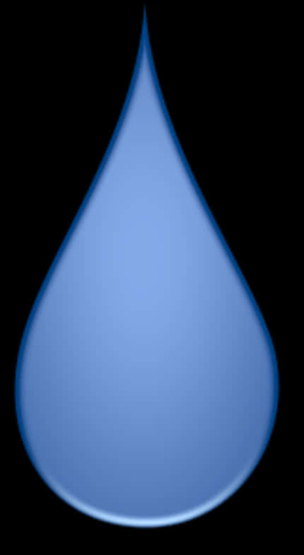 Blue Water Drop Graphic