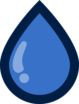 Blue Water Drop Icon