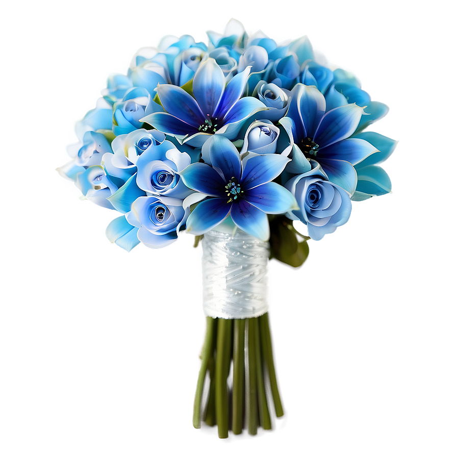 Blue Wedding Bouquets Png Xgb52