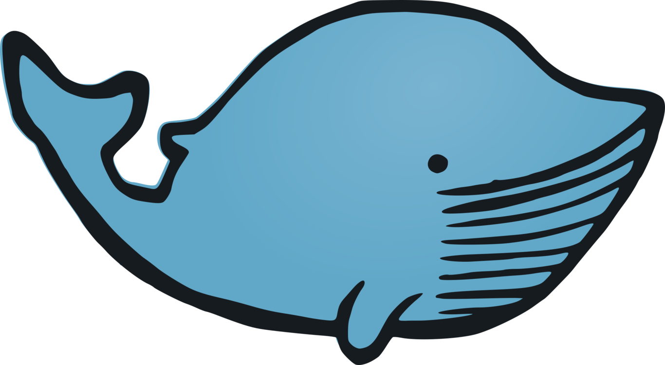 Blue Whale Cartoon Clipart