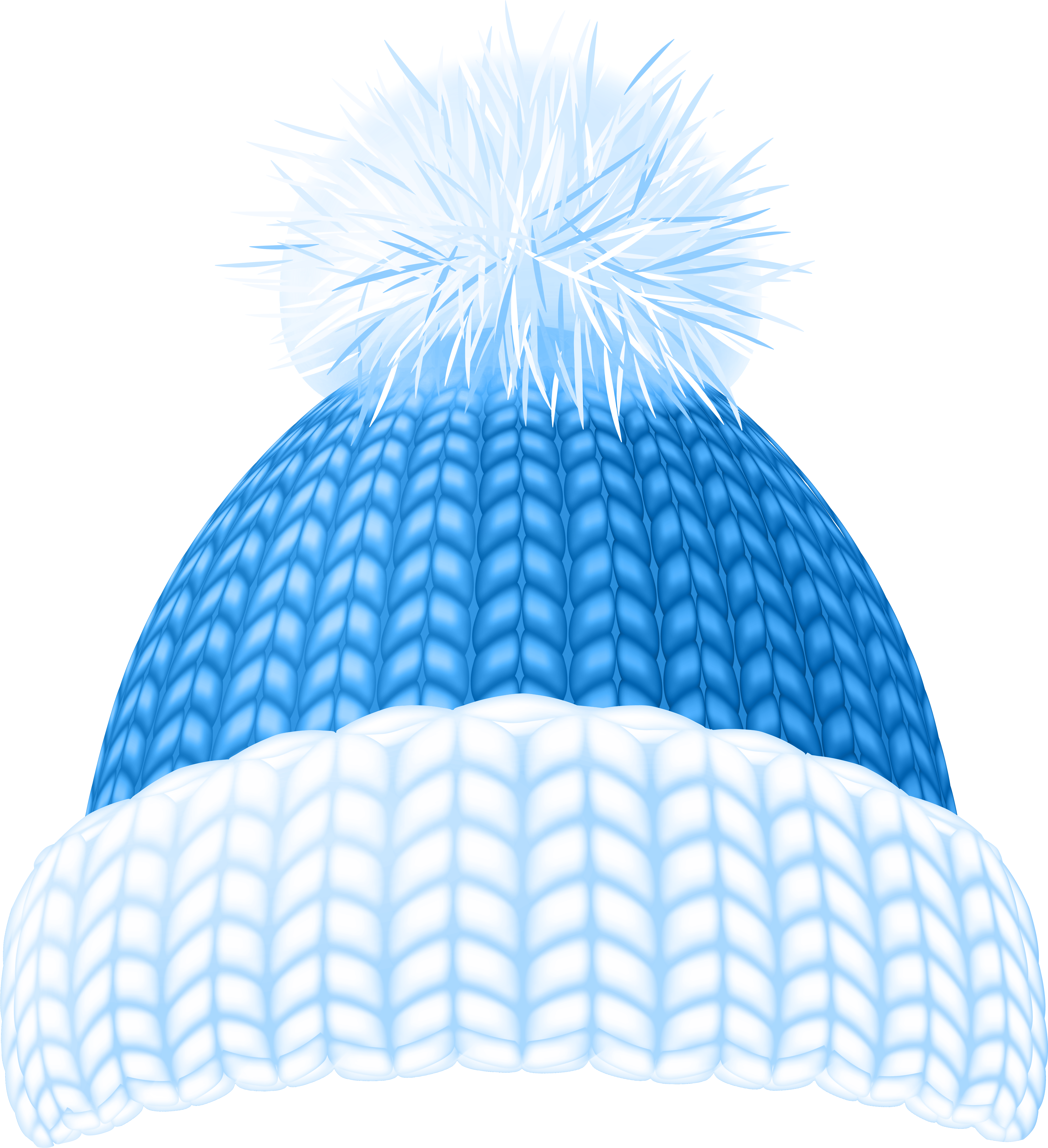 Blue Winter Beanie Hat