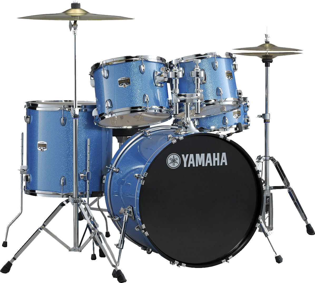 Blue Yamaha Drum Set