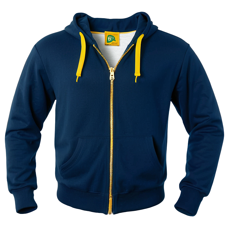 Blue Zip Up Hoodie Png Uti57