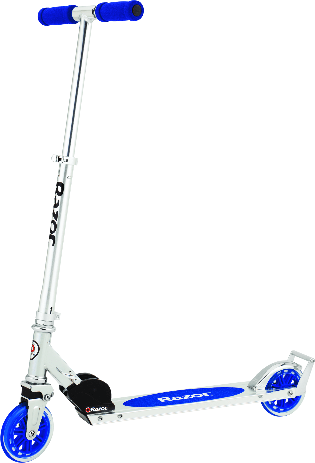 Blueand White Kick Scooter