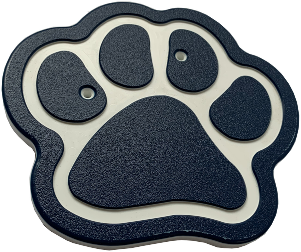 Blueand White Paw Print